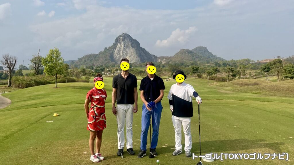 タイのゴルフコースと南国のリゾート風景（タイゴルフイメージ）