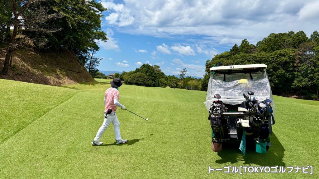 GPSナビ付きの運転式カート