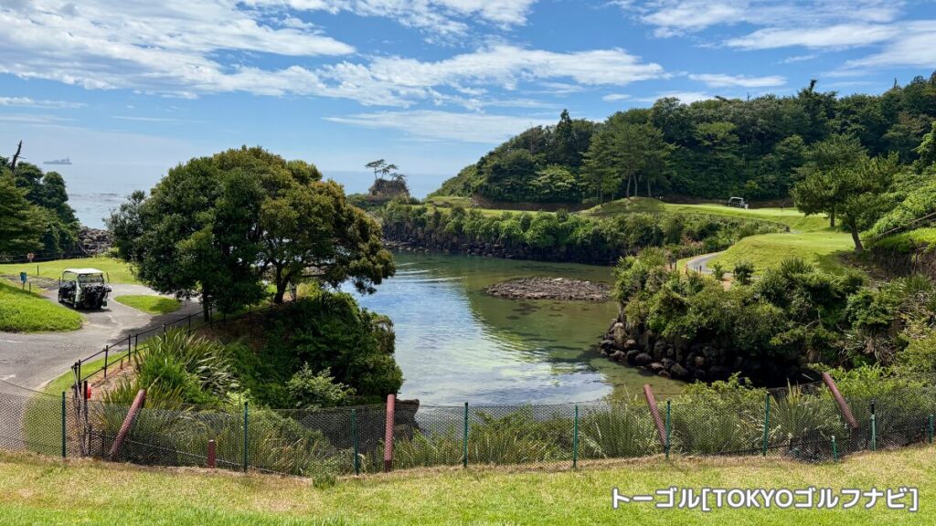 太平洋沿いに広がるシーサイドコース