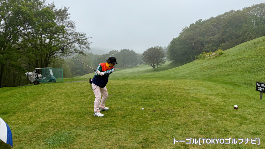 霧の中のティーショット