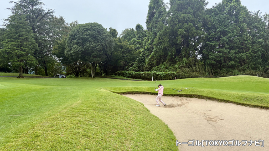 皐月ゴルフ倶楽部 佐野コースのコース内のバンカー