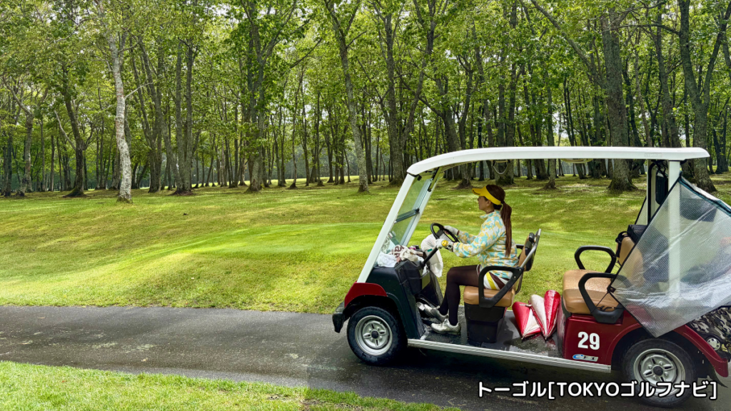 弟子屈カントリークラブの運転式カート