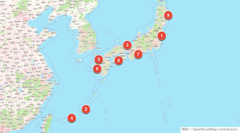 海越えホールのある全国9コースの位置とおすすめ順