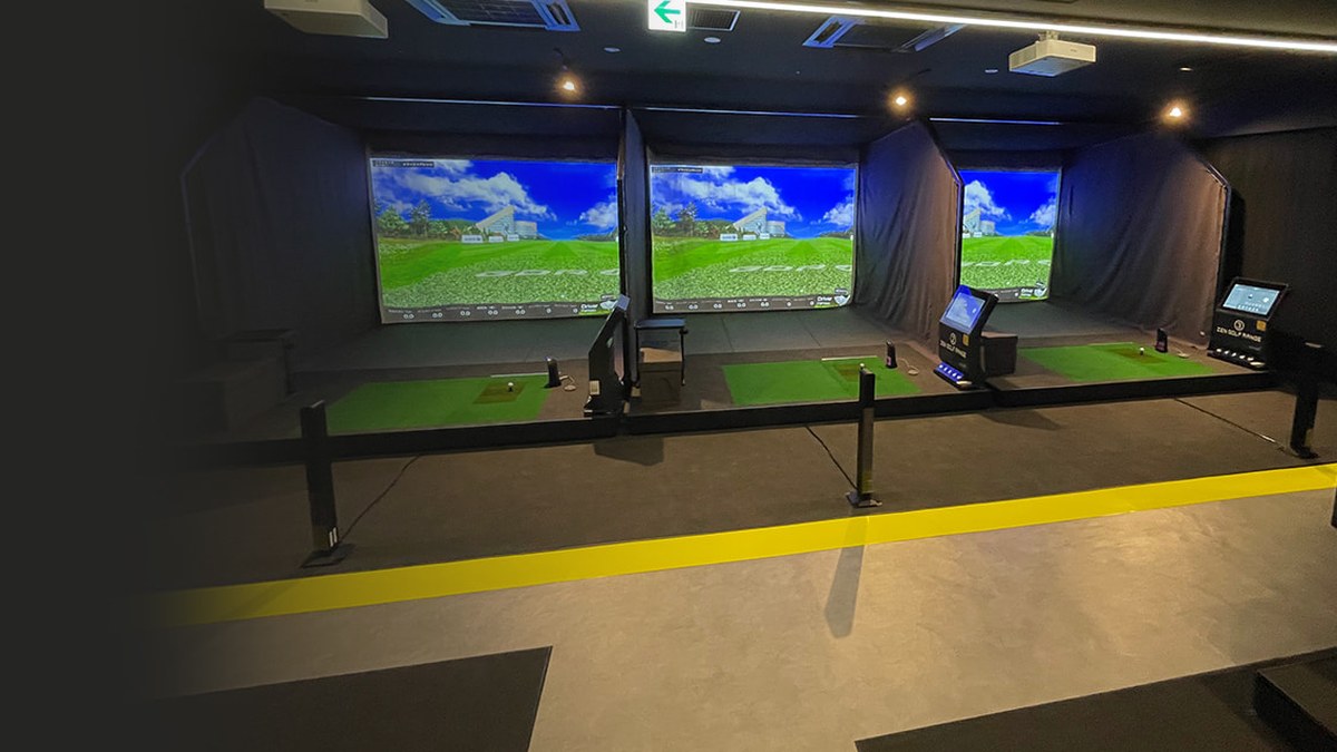 ZEN GOLF RANGEサードアヴェニュー武蔵小杉店のシミュレーター打席