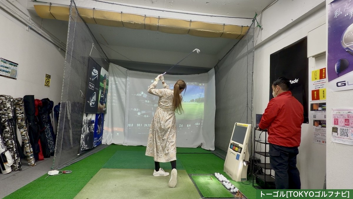 サンクチュアリゴルフ新宿西口店のシミュレーター打席