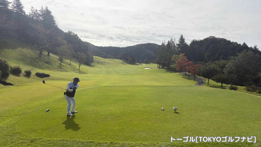 足利城ゴルフ倶楽部のティーショット